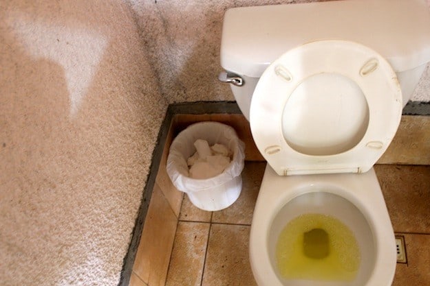 Is yellow toilet water dangerous