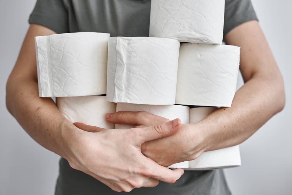 What causes toilet paper to go bad?